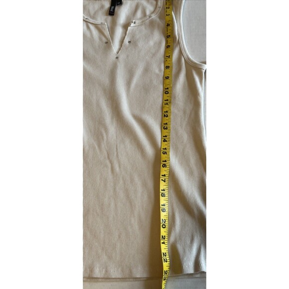 NWT Kohl’s Trixxi Juniors Women Cream Snow Tank Top Size XL Summer Spring Look - Picture 7 of 7